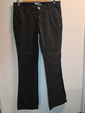 Diva Black Flare Jeans Mid Rise Bootcut Dressy Work Pants 2